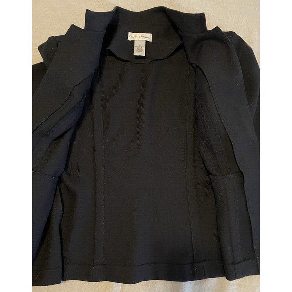 Drapers & Damons Blazer Womens 6 Black 3/4 Sleeves Business Basics Sport Coat - Picture 6 of 13